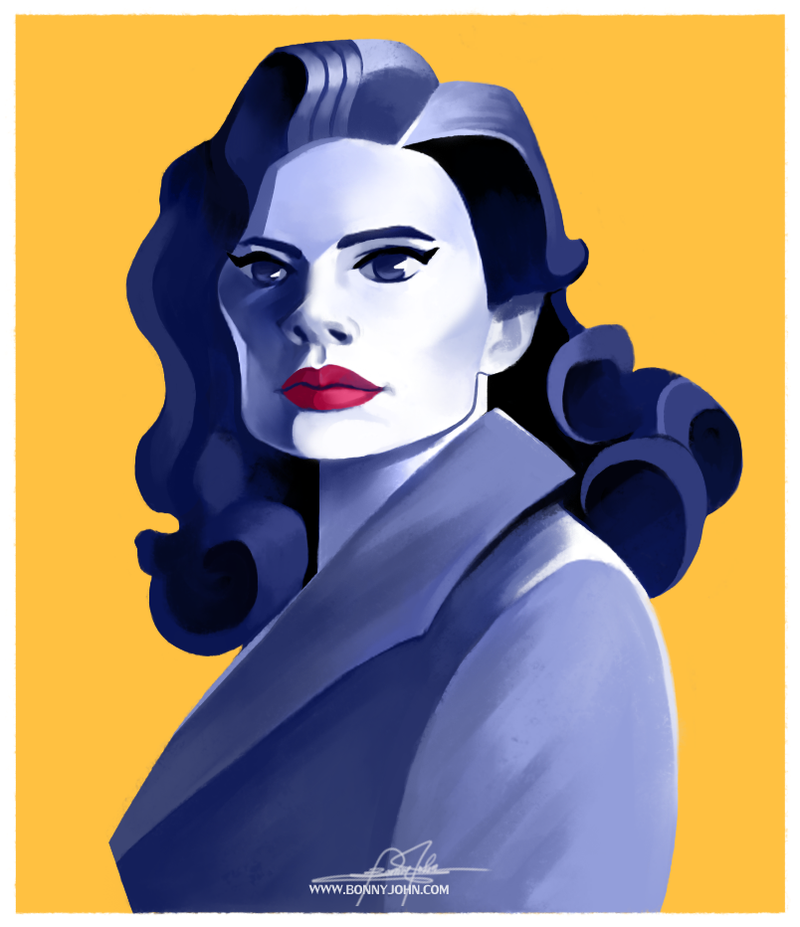 Illustration for article titled SeeBonnyDraw: Agent Peggy Carter, in Speed Painting Form!
